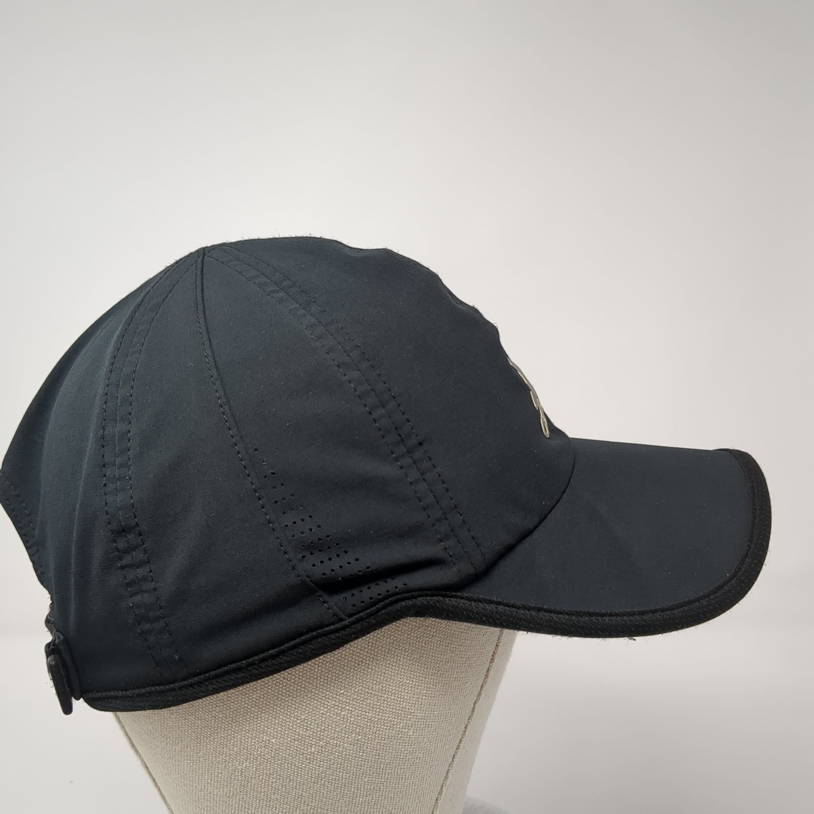 Adidas Aeroready Strapback Hat Solid Black One Si… - image 5