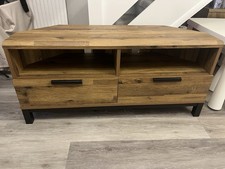 Next Bronx Dark Oak Corner TV Unit Rustic look 