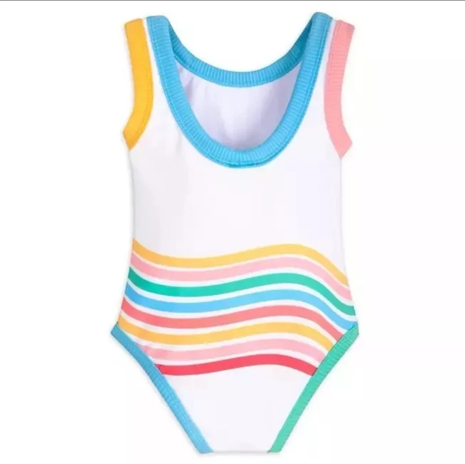 Disney Store Ariel La Sirenita 3T Juego de Natación Rashguard Toalla de Una Pieza NUEVO Foto 4 de 4