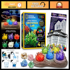 Crystal Growing Kit for Kids - Grow 6 Crystals with Light-Up Stand, Science Expe