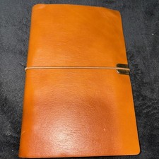 Handmade Leather Bound Mini Journal 5x7.25 Inches with Strap Closure