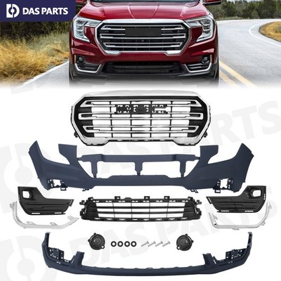 For 2022 2023 2024 2025 GMC Terrain Front Bumper Cover Grille Fog Lamp Bezel Kit