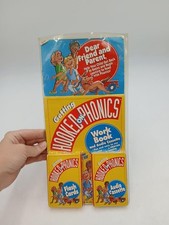 Vintage Hooked On Phonics Getting Hooked Kit Workbook Flash Cards Cassette 1995