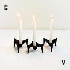 Trio de bougeoirs par Dansk dans le goût de Jens H Quistgaard