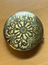 Vintage Dorset Fifth Avenue Powder Compact with Mirror, Screen & Puff 1950s