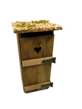 Cabina Bagno in Legno Cm 4,5x5,5x12h Toilette Scenografia per Presepe