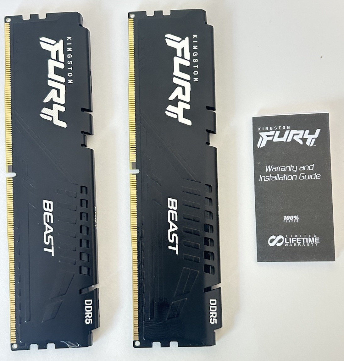 Kingston DDR5 6000 16GB 新品 FURY 32GB Kingston FURY Beast 32GB (2 x 16GB) DDR5 6000 (PC5 48000) Memory