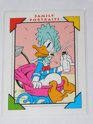 1991 IMPEL DISNEY FAMILY PORTRAITS DONALD DUCK - MODERN INVENTIONS CARD #120
