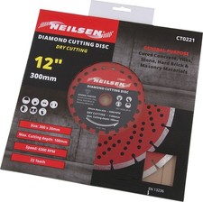 12"/ 300mm Diamond Dry Cutting Disc Angle Grinder Saw Cutter Blade Stone Masonry
