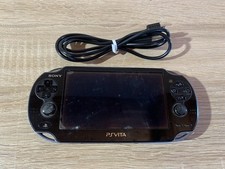 7844 PlayStation PS Vita PCH-1000 Crystal Black Very Good TESTED