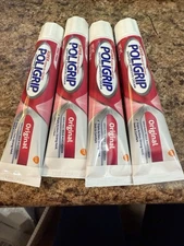 Poligrip (4) Super Poligrip Denture Cream Orig Mild Mint 2.4 oz 12/26 No Box