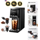 Hot & Iced Single Serve Coffee Maker for K Cup & Grounds, 6–16oz Brew Sizes, ...