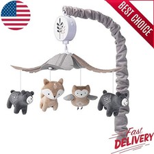 Musical Baby Crib Mobile Soother Toy Polyester W/ Volume Control Nursery Decor