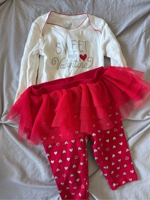 Just One You by Carter's White & Red ''Sweet Little Valentine'' Kids Matching Set