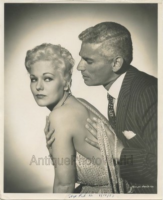 Kim Novac und Jeff Chandler in Jeanne Eagles Vintage Kunst Filmstar Foto