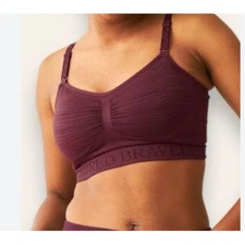 Kindred Bravely Hands Free Sublime Nursing Sports Bra, Size M, color fig