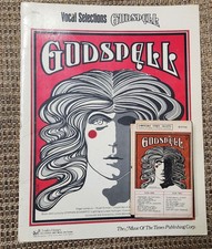 Godspell Songbook Sheet Music and Tape Piano Guitar 8.5x11 in 48 p Day By Day