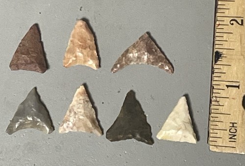 Small 3/4” Early Predynastic Egyptian Triangular Arrow Head COA And Provenance