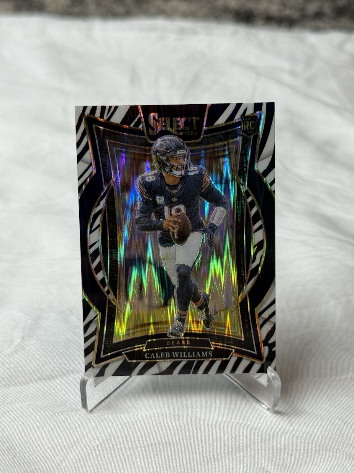 2024 Panini Select - Concourse Caleb Williams #25 Zebra Prizm (RC)