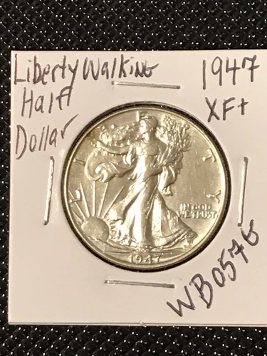 1947 Liberty Walking Half Dollar  XF+   **Cleaned**