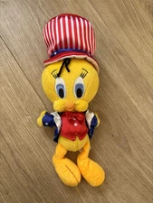 Patriotic Tweety Bird Bean Bag Plush Looney Tunes