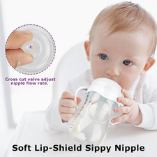 Straw Cup Conversion Kit for Philips Avent Natural Baby Bottles,Weighted Stra...