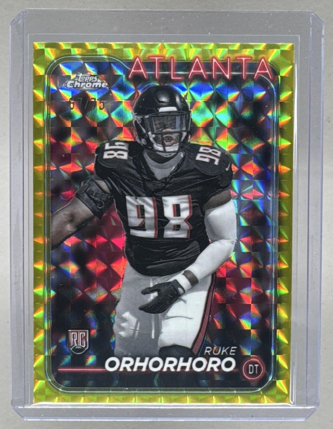 Ruke Orhorhoro Topps Chrome #279 Yellow Geometric