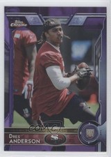 2015 Topps Chrome Rookies Purple Refractor Dres Anderson #169 0w8