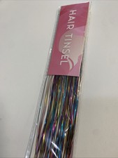Hair Tinsel 6Pcs Clip in Hair Accessories 20.5 Inch 20.5 Inch-6Pcs Rainbow
