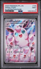 2025 Pokemon Pfl En-Phantasmal Flames #105 Wigglytuff Illustration Rare PSA 9