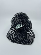 Nike Boys Black Bucket Hat Child Size UPF 40 Logo Accent Just Do It Summer
