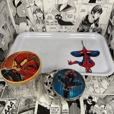 Spiderman Grinder Set 3pc | Anime Grinder + Jar + Tray Bundle | Choose Design