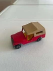 Matchbox Lesney No.53 CJ8 Jeep Diecast Car Red Tan Top 1977 Made In England