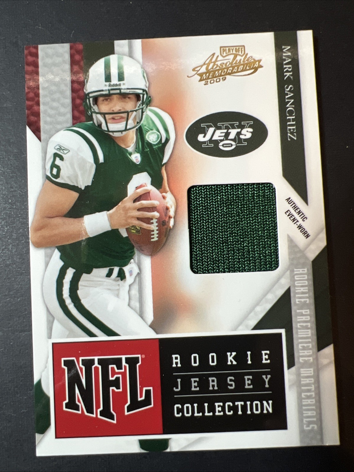 Mark Sanchez Playoff Absolute Memorabilia NFL Rookie Jersey Collection #12 Base