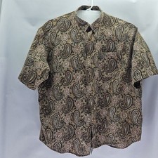 Vintage Orvis Men Size XXL Multicolor Floral Button-Down Shirt