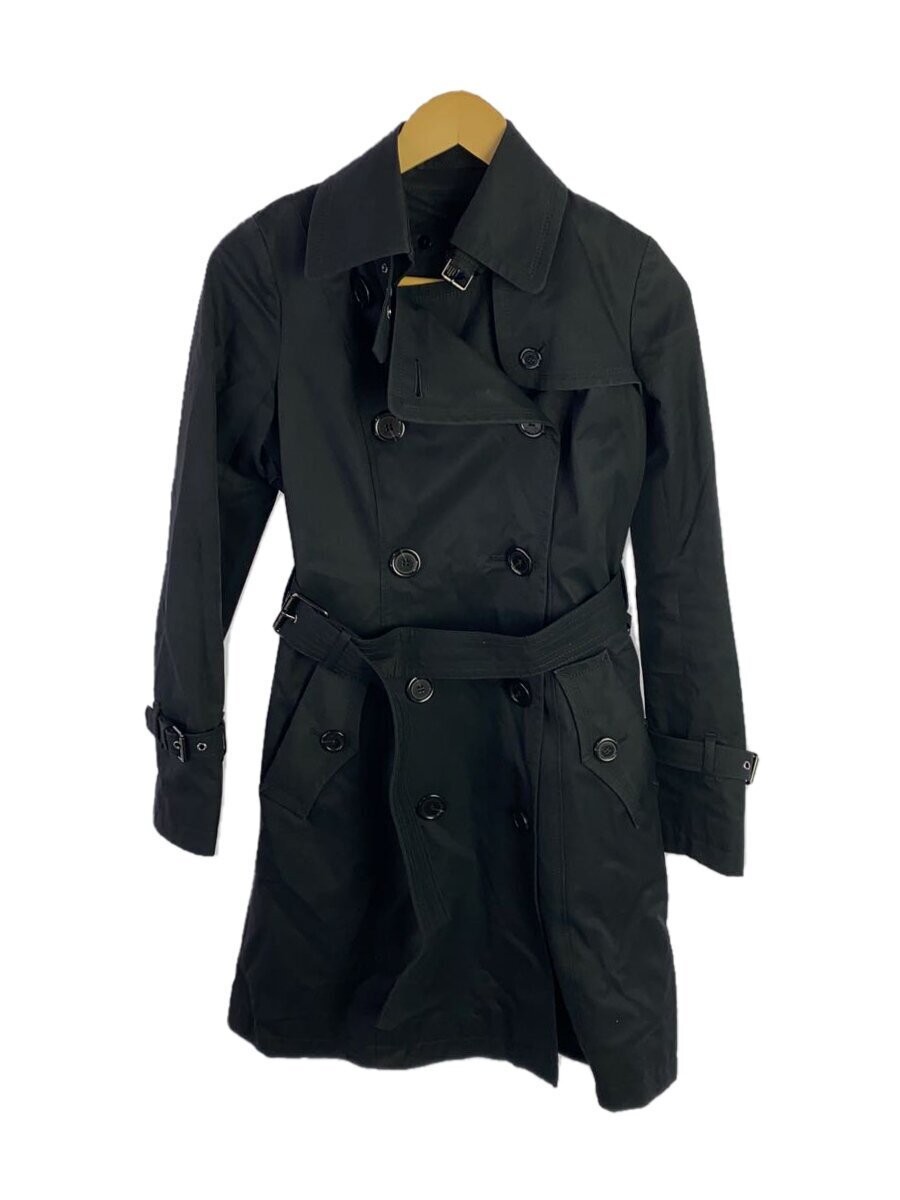 Burberry Blue Label Navy Cotton Trench Coat Women's Size 38 #EG ZHA