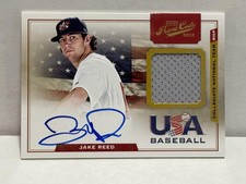 2012 Playoff Prime Cuts USA Game Jersey Signatures #17 Jake Reed Auto #/199