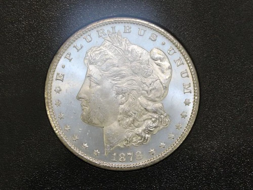 1878-CC $1 MORGAN SILVER ONE DOLLAR GEM BU BOX & PAPERS INCLUDED