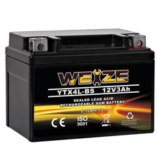 YTX4L-BS Rechargeable Sealed High Performance Motorcycle Battery For Sale