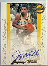 2000 Press Pass SE Autographs #36 Jaquay Walls On Card Auto Colorado Buffaloes