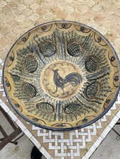 Exceptionally Large Highly Decorative Studio Pottery Bowl Signed Dated 2001