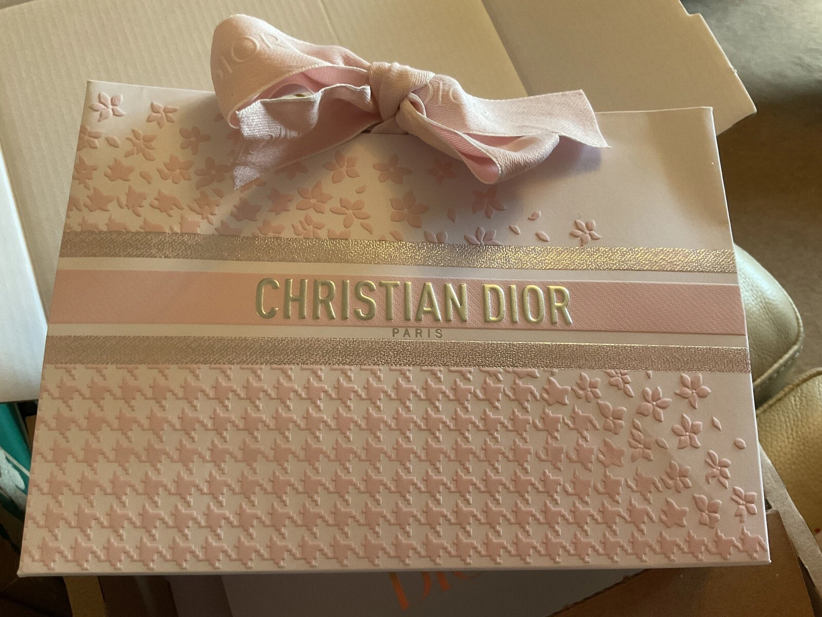 Dior Sac Cadeau Pochette Saint Valentin Design Pied de Houle Limité Petit/Moyen