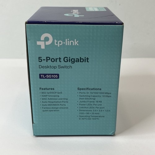 TP-Link TL-SG105 5-Port 10/100/1000Mbps Gigabit Ethernet Desktop Network Switch - Picture 11 of 11