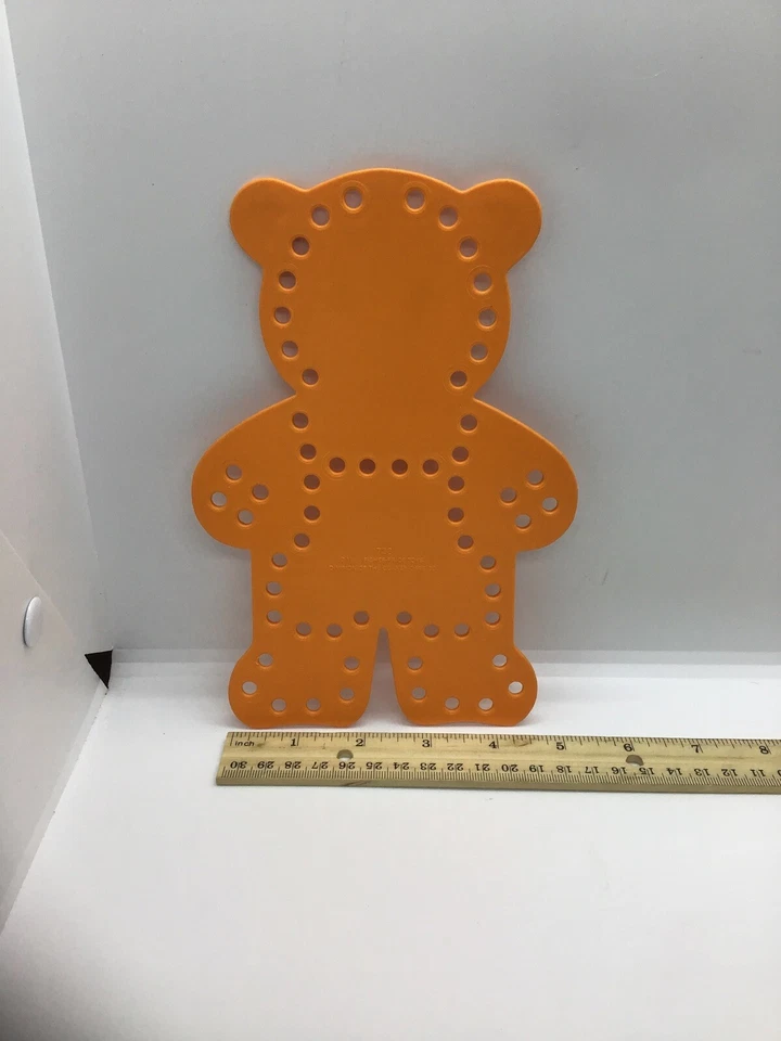FISHER-PRICE - Vintage PRESCHOOL BEAR LACE UP TRAINING TOY FREE SHIPPING - Image 2 of 2