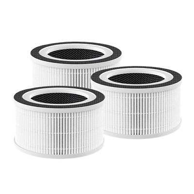 HEPA Carbon Filter for MOOKA Allo Honati Miroco Anaheim Saki Air purifier 3pk
