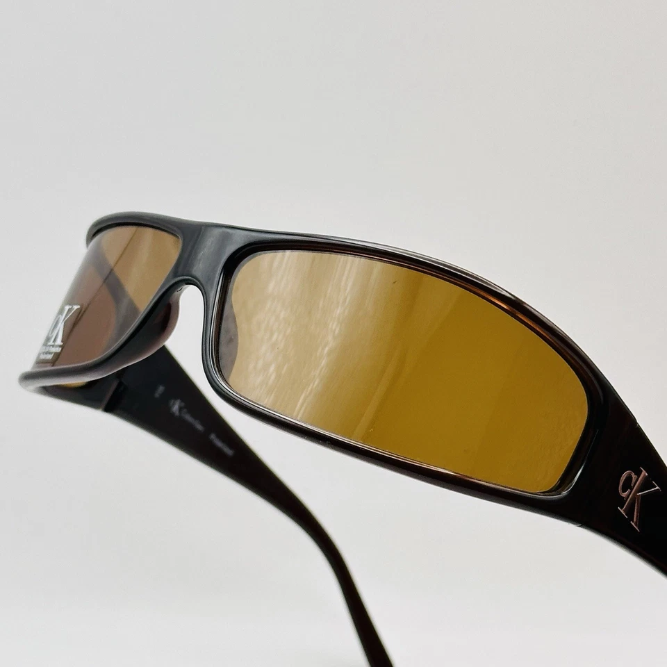 Calvin Klein Sonnenbrille Damen Herren oval braun polarized Mod. CK 3030 Y2K NEU - Bild 2 von 4