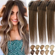 CLEARANCE 100% Real Human Hair Extensions Clip In Remy Hair 8 PIECES Full Head