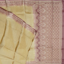 Namaste Vintage Brown Sarees 100 Pure Silk Woven Indian Sari 5YD Craft Fabric