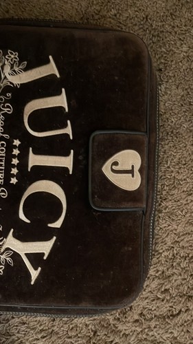 VINTAGE JUICY COUTURE VELOUR Y2K COMPUTER CASE - 第 2/7 張圖片