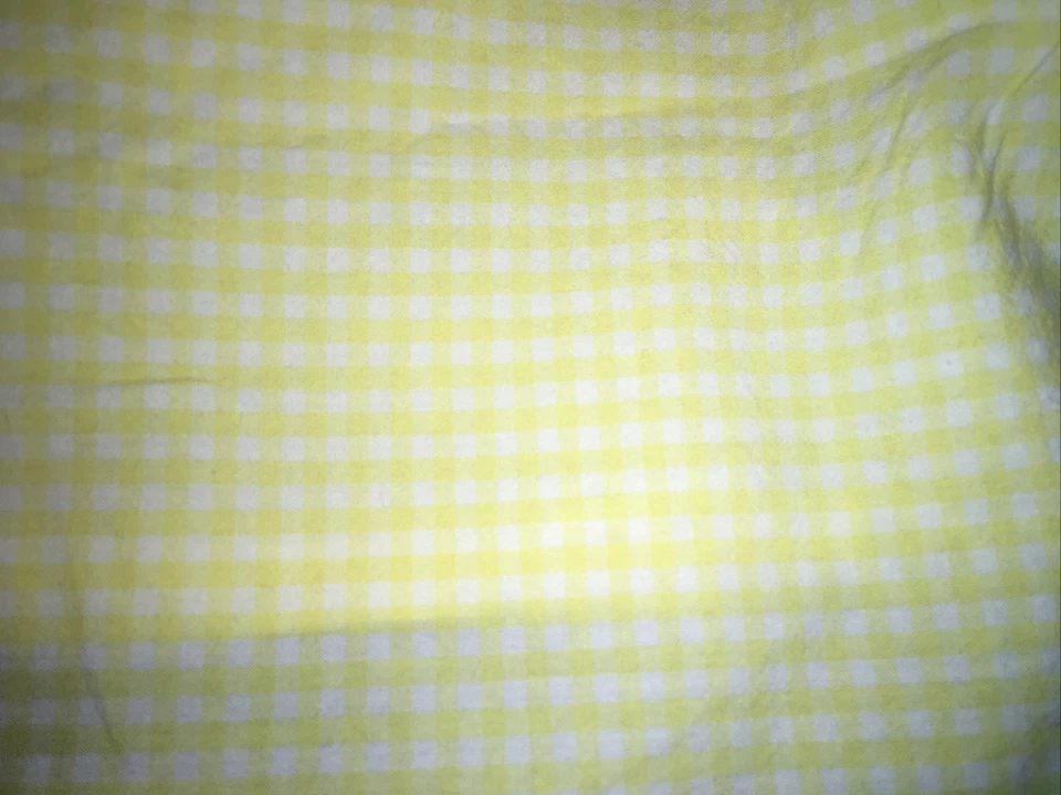 Falda de cama completa Pottery Barn Kids con guinga a cuadros amarilla blanca 13" Drop Cottage Foto 4 de 4